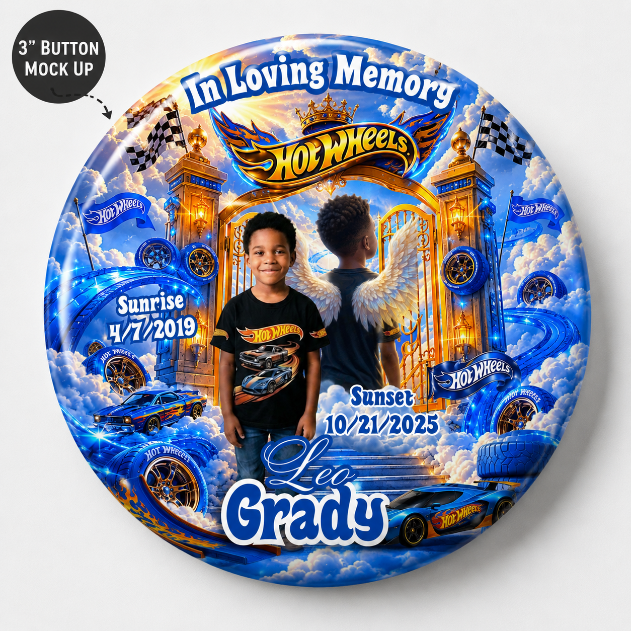 3-Inch Memorial Button