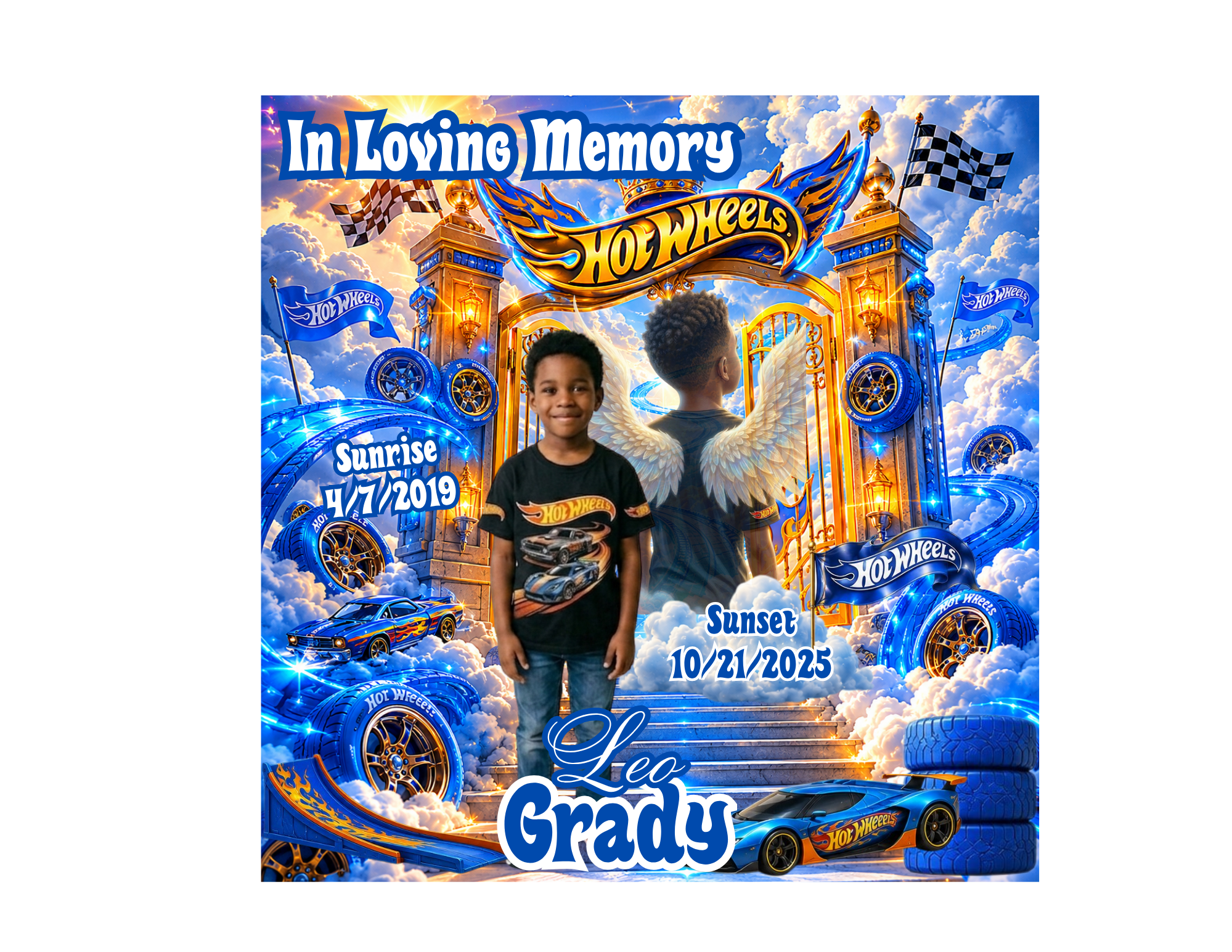 Hot Wheels Memorial Tribute Design